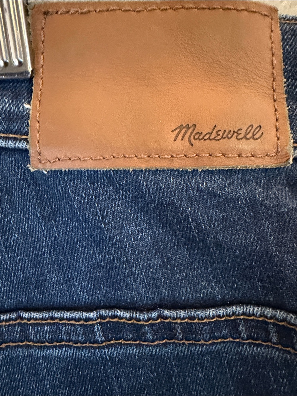 Madewell 10” High Rise Skinny Jeans Women’s Plus Size 35 Dark Wash Stretch - Picture 7 of 9